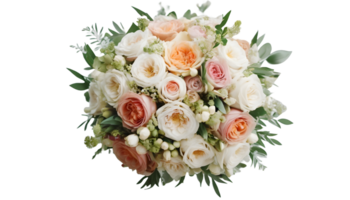 AI generated Luxurious weeding flower bouquet FREE PNG