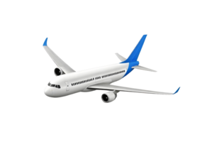 AI generated Flying airplane in the sky isolated on transparent background. FREE PNG