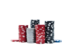 AI generated Casino poker coin isolated on transparent background. FREE PNG