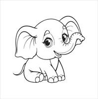 elefante siluetas vector