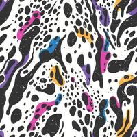 Modern abstract print in in the style of irregular organic forms vector