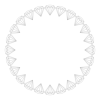 diamant dans cercle en forme de, pouvez utilisation pour art illustration, logo gramme, Cadre travail, arrière-plan, pictogramme, site Internet, applications, ou graphique conception élément. format png