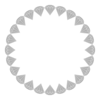 Diamond in Circle Shaped, can use for Art Illustration, Logo Gram, Frame Work, Background, Pictogram, Website, Apps, or Graphic Design Element. Format PNG