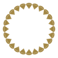 Diamond in Circle Shaped, can use for Art Illustration, Logo Gram, Frame Work, Background, Pictogram, Website, Apps, or Graphic Design Element. Format PNG