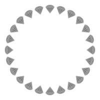diamant in cirkel gevormd, kan gebruik voor kunst illustratie, logo gram, kader werk, achtergrond, pictogram, website, appjes, of grafisch ontwerp element. formaat PNG