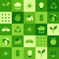 mundo ambiente día web modelo ilustración con moderno eco geométrico naturaleza mosaico. verde resumen geometría forma símbolo antecedentes para en línea tierra fiesta o Internet aterrizaje página vector