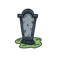 isolate grave flat illustrator on background vector