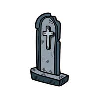 isolate grave flat illustrator on background vector