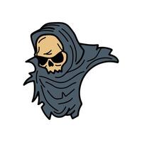 isolate grim reaper character on background vector