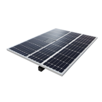 AI generated solar plant on transparent background PNG image