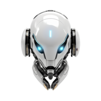 AI generated Robotic head on transparent background PNG image