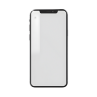 AI generated Smartphone mockup on transparent background PNG image