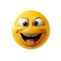 ai generado 3d emoji en transparente antecedentes png imagen