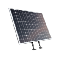 AI generated solar plant on transparent background PNG image