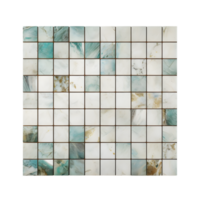 ai gerado mosaico casa telha em transparente fundo png imagem