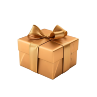 AI generated gift box on transparent background PNG image