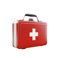 AI generated first aid kit on transparent background PNG image