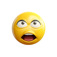 ai generato 3d emoji su trasparente sfondo png Immagine