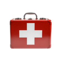 AI generated first aid kit on transparent background PNG image