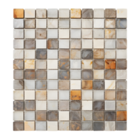 ai généré mosaïque maison tuile sur transparent Contexte png image