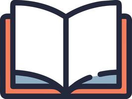 Open Book vector icon minimalist design