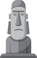 Moai on Easter island Isolated vector style