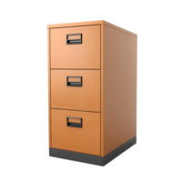 AI generated File cabinet locker on transparent background PNG image