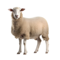 AI generated sheep on transparent background PNG image