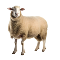 AI generated sheep on transparent background PNG image