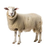 AI generated sheep on transparent background PNG image