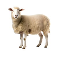 AI generated sheep on transparent background PNG image