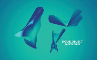 Liquid object illustration vector