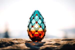 AI generated Abstract Geometric Easter Designs for Modern Celebrations photo