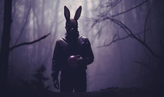 AI generated Eerie Easter Spooky Haunted Scenes for Your Holiday photo