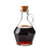 ai généré soja sauce bouteille sur transparent Contexte png image