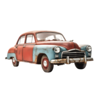 AI generated vintage car on transparent background PNG image