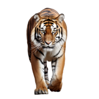 AI generated tiger on transparent background PNG image