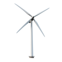 AI generated Wind Turbine on transparent background PNG image