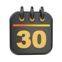 3d rendering calender icon object png