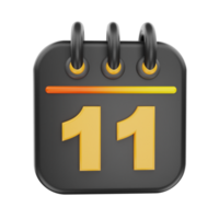 3d renderen kalender icoon voorwerp png