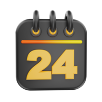 3d rendering calender icon object png