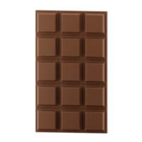 3d Renderização chocolate ícone objeto png