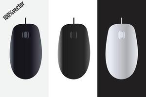 Icons for computer mice on a white background. Vector icon for a computer mouse