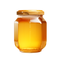ai genererad samling av stängd honung burkar isolerat png