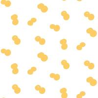 Seamless polka dot pattern. Abstract color geometric vector background with small yellow circles on white background. Dots wallpaper. Perfect for kids card, invitation, home decor.