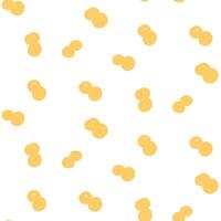 Seamless polka dot pattern. Abstract color geometric vector background with small yellow circles on white background. Dots wallpaper. Perfect for kids card, invitation, home decor.