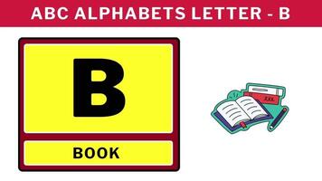 abc alphabet cartoon animation. Good for education movies presentation learning alphabet video