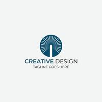 Minimal Vector logo.  Editable and easy to custom. Minimal logo design.