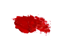 Red brush stroke, transparent background png