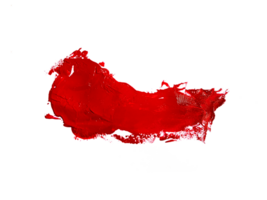 Red brush stroke, transparent background png